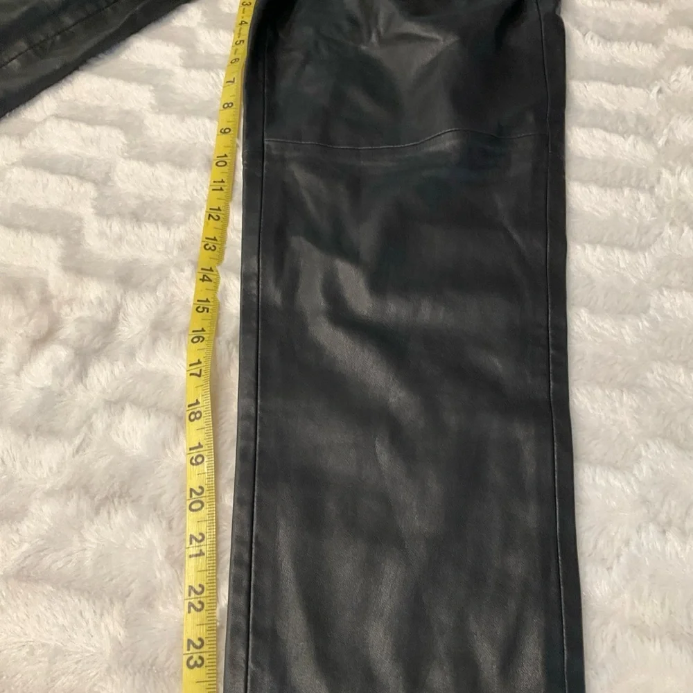 Blank Nyc Women Dark Secrets Faux Leather‎ Paperbag Waist Pants Size 27